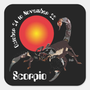 Scorpio October 24 to November 22 Sticker
