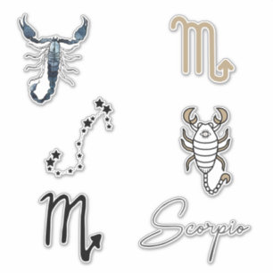 Scorpio Oktober Geburtstag Astrologie zodiac Aufkleber