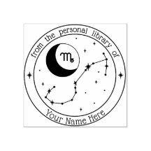 Scorpio Personalisierte Zodiac Book Briefmarke