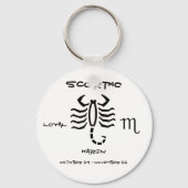 Scorpio Personalized Schlüsselanhänger (Vorderseite)