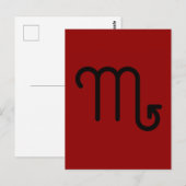 Scorpio Postcard Postkarte (Vorne/Hinten)