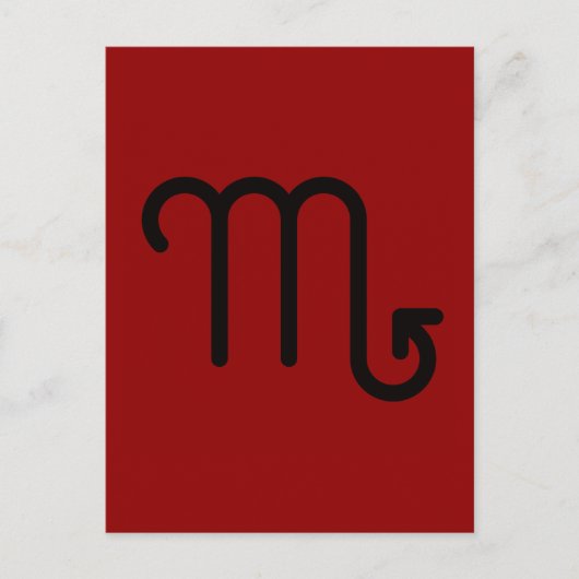 Scorpio Postcard Postkarte (Vorderseite)