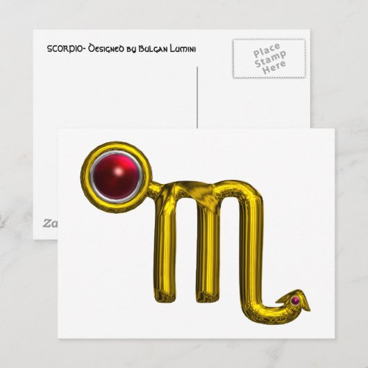 SCORPIO POSTKARTE (Vorne/Hinten)