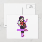 Scorpio Postkarte (Vorne/Hinten)