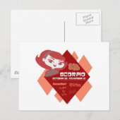 Scorpio Postkarte (Vorne/Hinten)
