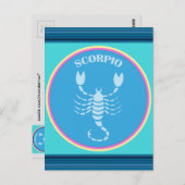 Scorpio Postkarte (Vorne/Hinten)