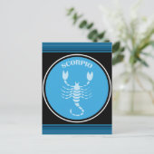 Scorpio Postkarte (Stehend Vorderseite)