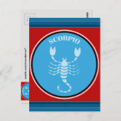 Scorpio Postkarte (Vorne/Hinten)