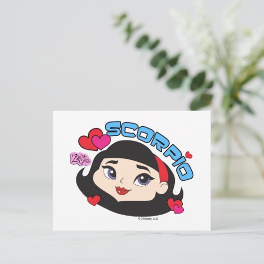 Scorpio Postkarte (Stehend Vorderseite)