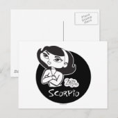 Scorpio Postkarte (Vorne/Hinten)