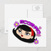 Scorpio Postkarte (Vorne/Hinten)