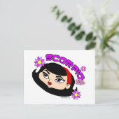 Scorpio Postkarte (Stehend Vorderseite)