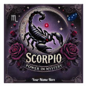 Scorpio "Power in Mystery" Glossy Poster (Vorderseite)