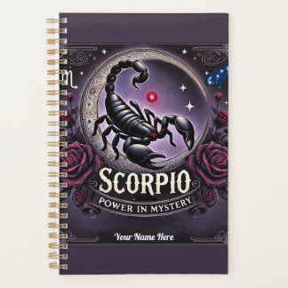 Scorpio "Power in Mystery" Planer - Personalisiert