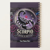Scorpio "Power in Mystery" Planer - Personalisiert (Rückseite)