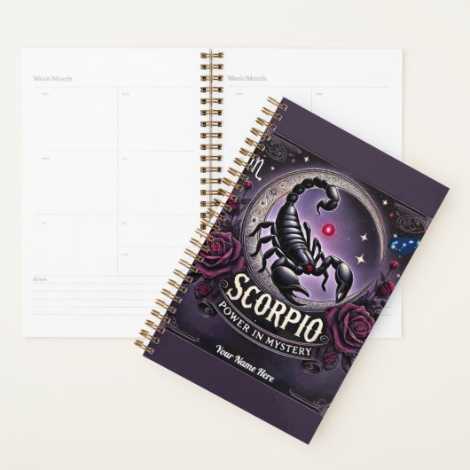 Scorpio "Power in Mystery" Planer - Personalisiert (Anzeige)