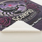 Scorpio "Power in Mystery" Sherpa Blanket Sherpadecke (3/4)