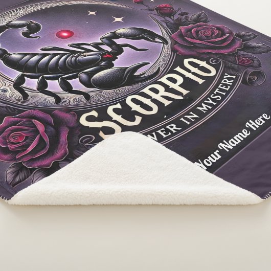 Scorpio "Power in Mystery" Sherpa Blanket Sherpadecke (3/4)
