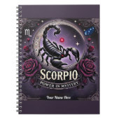 Scorpio "Power in Mystery" SpiralNotebook Notizblock (Vorderseite)
