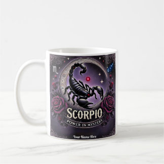 Scorpio "Power in Mystery" Zodiac Tasse