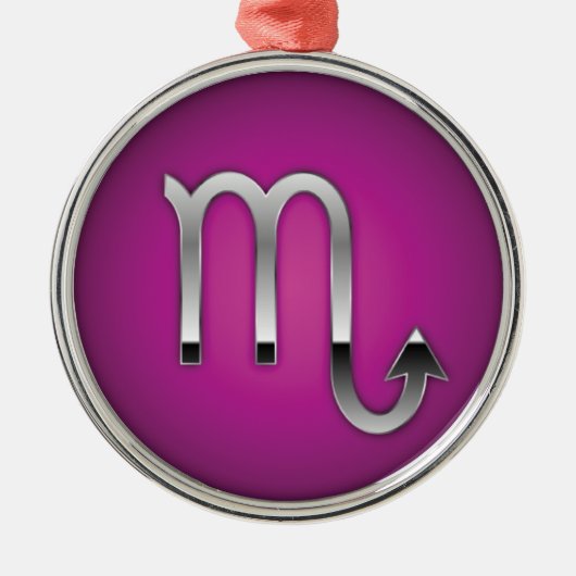 Scorpio Premium Weihnachten Ornament Aus Metall (Vorne)