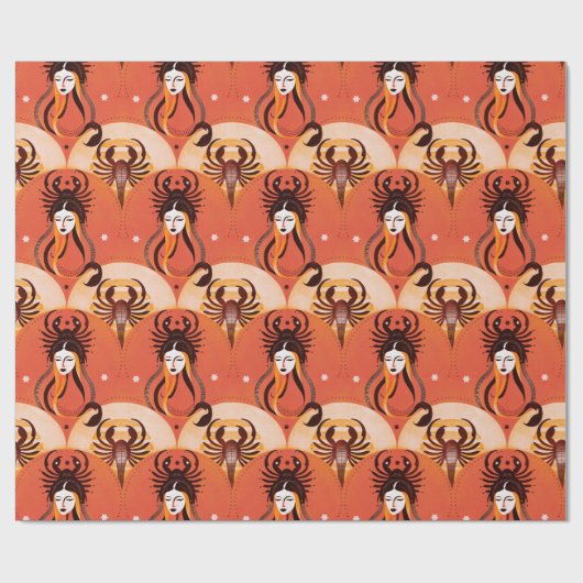 Scorpio Queen Geschenkpapier (Flach)