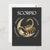 Scorpio Rising ehrgeiziges Wettbewerbsverhalten Postkarte (Vorne/Hinten)