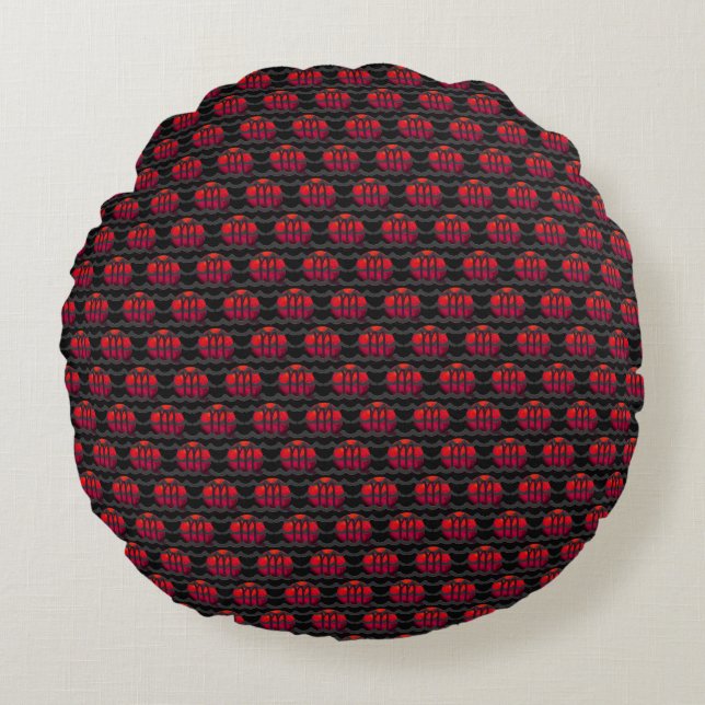 Scorpio Round Pillow Rundes Kissen (Vorderseite)