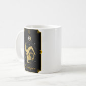 Scorpio Saucy signiert astrologische Tasse (Vorderseite Links)