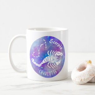 Scorpio Scorpion Constellation Stars Geburtsname Kaffeetasse