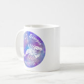 Scorpio Scorpion Constellation Stars Geburtsname Kaffeetasse (Vorderseite Links)