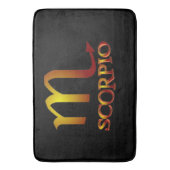 Scorpio Star Gold Badematte (Vorderseite Vertikal)