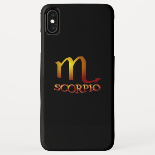 Scorpio Star Gold Case-Mate iPhone Hülle (Rückseite)