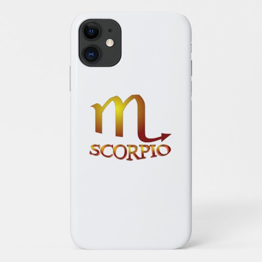 Scorpio Star Gold Case-Mate iPhone Hülle (Rückseite)