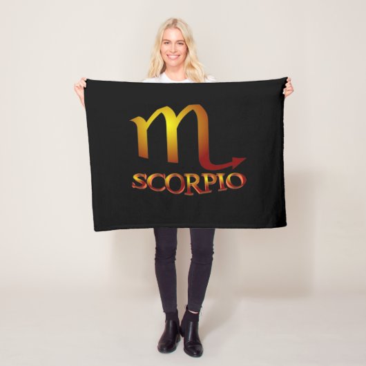 Scorpio Star Gold Fleecedecke (Beispiel)