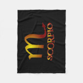 Scorpio Star Gold Fleecedecke (Vorderseite)