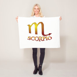 Scorpio Star Gold Fleecedecke