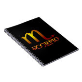 Scorpio Star Gold Notizblock (Rechte Seite)