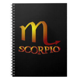 Scorpio Star Gold Notizblock