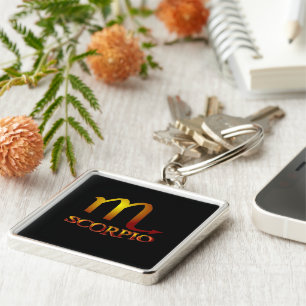 Scorpio Star Gold Schlüsselanhänger