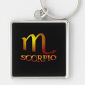 Scorpio Star Gold Schlüsselanhänger (Vorne)