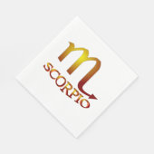 Scorpio Star Gold Serviette (Ecke)
