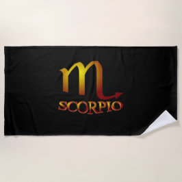 Scorpio Star Gold Strandtuch