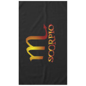 Scorpio Star Gold Tischdecke (Vorderseite)