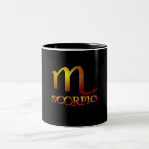 Scorpio Star Gold Zweifarbige Tasse