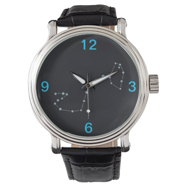 Scorpio Star Karte Armbanduhr (Vorderseite)
