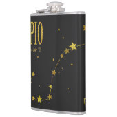 Scorpio Star Sign Flachmann (Links)