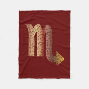 SCORPIO STAR SIGN - M FLEECEDECKE