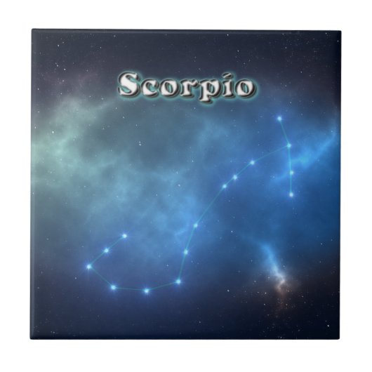 Scorpio (Sternbild) Fliese (Vorderseite)