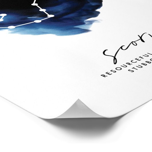 Scorpio-Sternbild Poster (Ecke)